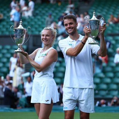 فيربيك وسينياكوفا يفوزان بلقب الزوجي المختلط في ويمبلدون للتنس