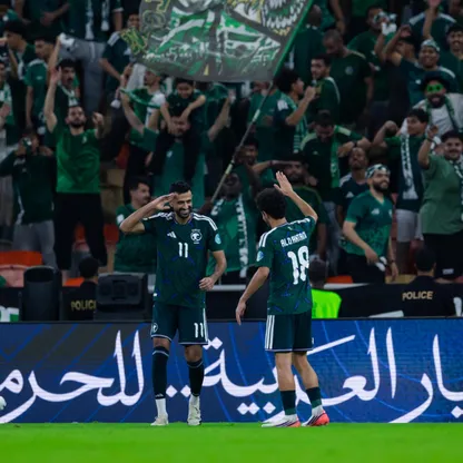 احتفال لاعبي السعودية بتسجيل هدف في مرمى العراق بخليجي 27 - 29 سبتمبر 2026