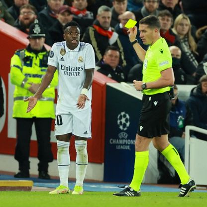 من حكم مباراة ريال مدريد وليفربول؟ تابع سقوط أنفيلد أمام فينيسيوس