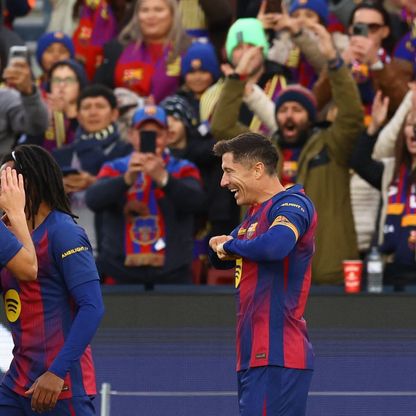 روبرت ليفاندوفسكي: فخور بهدفي التاريخي وبرشلونة يزداد قوة في كامب نو