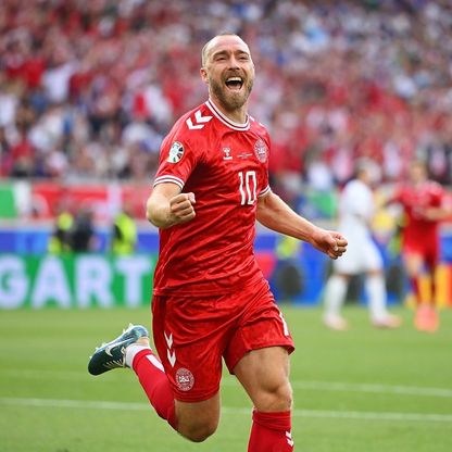 يورو 2024: إريكسن أفضل لاعب في مباراة الدنمارك وسلوفينيا