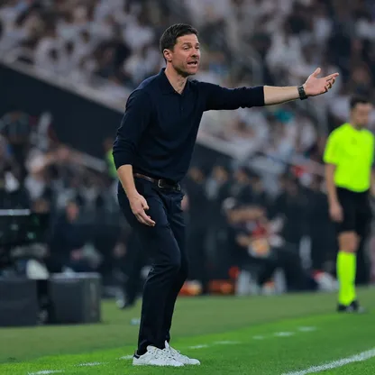 تشابي ألونسو مدرب ريال مدريد خلال مواجهة أتلتيكو مدريد في نصف نهائي كأس السوبر الإسباني - 8 يناير 2026