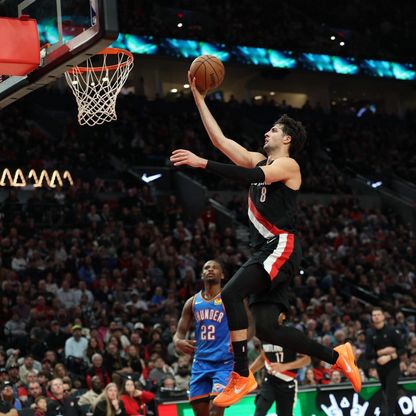 NBA.. تريل بليزرز يلحق بثاندر الخسارة الأولى هذا الموسم