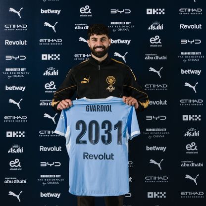 مانشستر سيتي يمدد عقد المدافع غفارديول حتى 2031