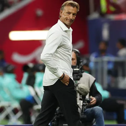 هيرفي رينارد من مباراة السعودية والأردن في نصف نهائي كأس العرب - 15 ديسمبر 2025