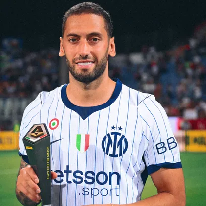 هاكان تشالهان أوغلو رجل مباراة إنتر وكالياري - 30 أغسطس 2026