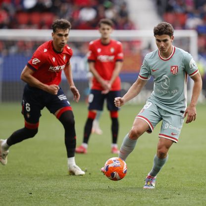 أتلتيكو مدريد يخسر في أوساسونا ويخاطر بمركزه الثالث في الليغا