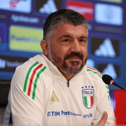 غاتوزو مدرب إيطاليا يتحدث عن مواجهة إسرائيل بتصفيات كأس العالم