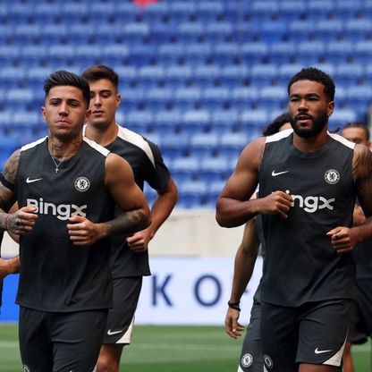 لاعبو تشيلسي في حصة تدريبية استعداداً لمواجهة باريس سان جيرمان في نهائي كأس العالم للأندية - 11 يوليو 2025