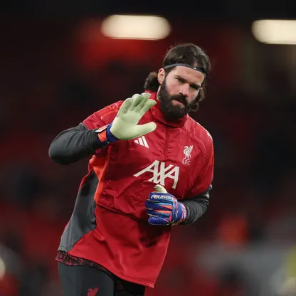 أليسون بيكر حارس مرمى ليفربول قبل مواجهة كاراباغ في دوري أبطال أوروبا - 28 يناير 2026