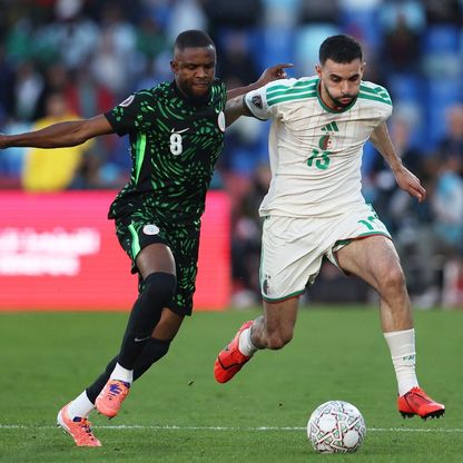 الجزائر تفرض التعادل على نيجيريا في الشوط الأول