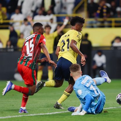 شاهد… النصر يتقدم على الاتفاق بهدف كومان في الشوط الأول