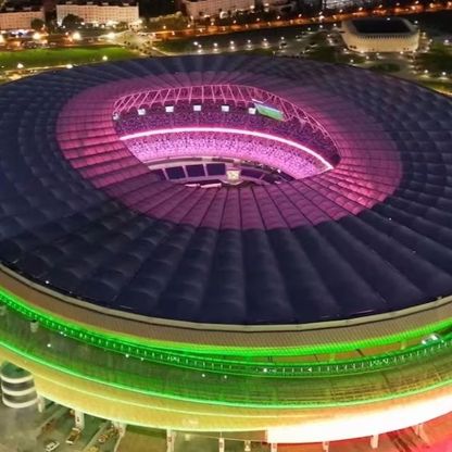 شاهد.. ملعب ابن بطوطة يرفع التحدي أمام ملاعب إسبانيا قبل كأس العالم