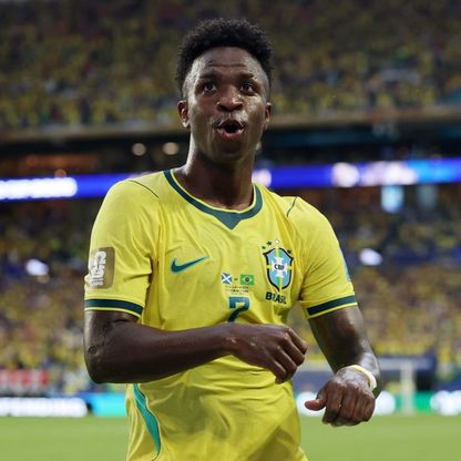 فينيسيوس لاعب مباراة البرازيل واسكتلندا وينتظر هدية أنشيلوتي