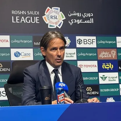 سيموني إنزاغي مدرب الهلال في مؤتمر صحافي بعد مباراة الكلاسيكو أمام الأهلي - 1سبتمبر 2026