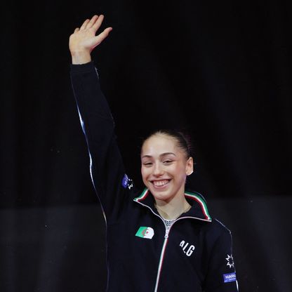 الجزائرية نمور تتوج بذهبية ثانية في كأس العالم للجمباز الفني