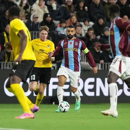 محمد صلاح نجم طرابزون سبور خلال لقاء كوبس الفنلندي بدوري المؤتمر الأوروبي - 15 أكتوبر 2026