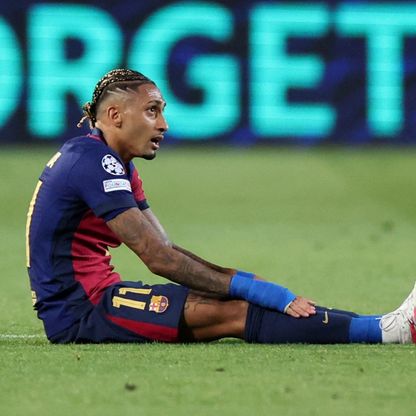 رافينيا غير راضٍ عن أداء برشلونة بعد التعادل مع إنتر ميلان