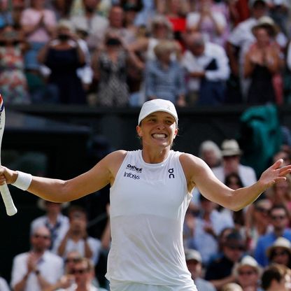 شفيونتيك تدهس أنيسيموفا وتفوز بلقب ويمبلدون للمرة الأولى