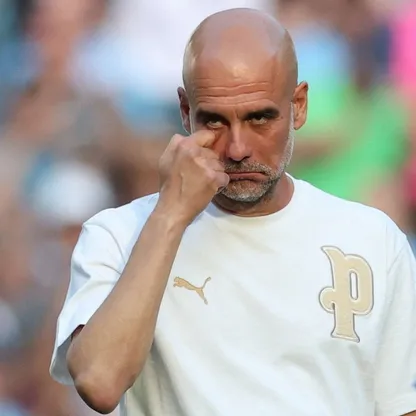 بيب غوارديولا بعد آخر مباراة له مع مانشستر سيتي ضد أستون في الدوري الإنجليزي الممتاز - 24 مايو 2026