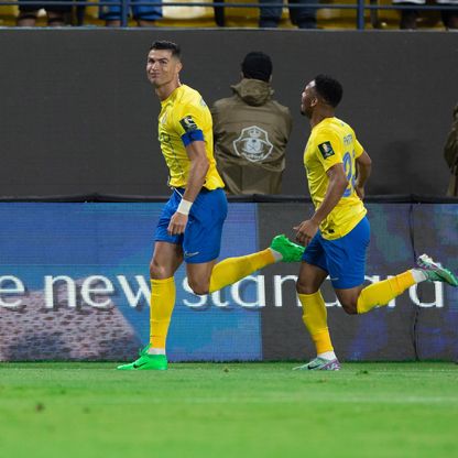 رونالدو يسجل ثنائية ويقود النصر لمواجهة الهلال في نهائي كأس الملك