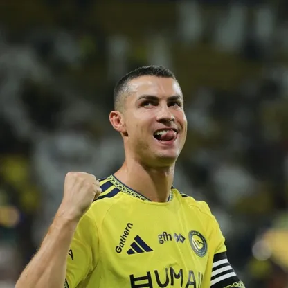 احتفال كريستيانو رونالدو نجم النصر بهدفه في مرمى الدرعية بالدوري السعودي - 9 أكتوبر 2026