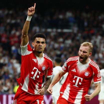 دياز يمنح بايرن التقدم على ريال مدريد في الشوط الأول