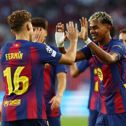 لامين يامال وفيرمين لوبيز يضعان برشلونة في قائمة نخبة أوروبا