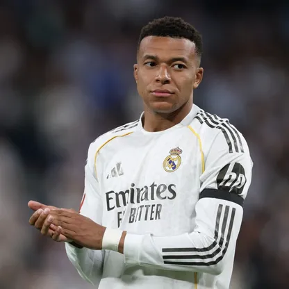 لاعب ريال مدريد كيليان مبابي قبل مباراة ديبورتيفو ألافيس في الدوري الإسباني - 21 أبريل 2026