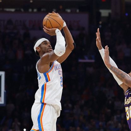 NBA.. جيلجيوس ألكسندر يقود ثاندر لسحق ليكرز بفارق 29 نقطة