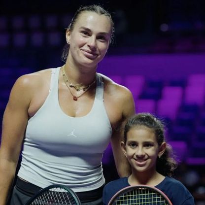 الطفلة السعودية "سما البكر" تحقق حلمها أمام سابالينكا