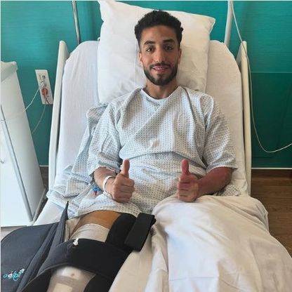 المصري عبد المنعم لاعب نيس يجري عملية الرباط الصليبي