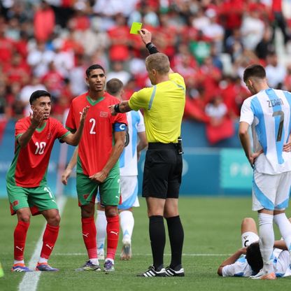 الحكم ينقذ الأرجنتين من الخسارة أمام المغرب في أولمبياد باريس