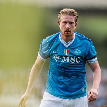 بعد رسالة غوارديولا.. المبدع دي بروين يساهم في 3 أهداف مع نابولي