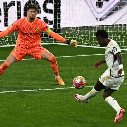 فينيسيوس جونيور يسجل هدفاً لريال مدريد في مرمى بوروسيا دورتموند بنهائي دوري أبطال أوروبا - 1 يونيو 2024
