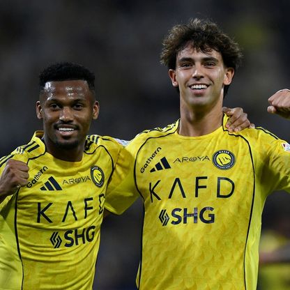 شاهد.. جواو فيليكس وكريستيانو رونالدو يهديان النصر فوزه السادس توالياً