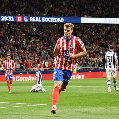 أتلتيكو مدريد يكتسح سوسيداد بسوبر هاتريك سورلوث