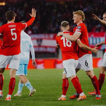 النمسا تسحق سان مارينو بـ10 أهدافٍ في تصفيات كأس العالم 2026