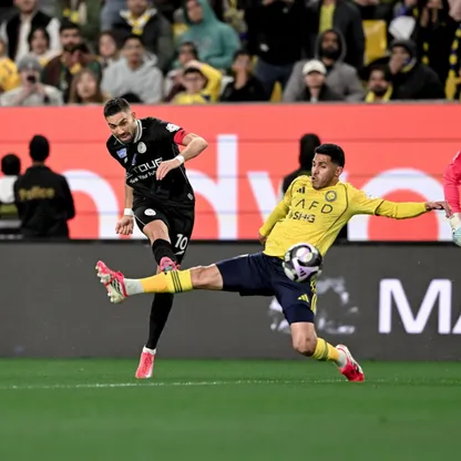 من مباراة الشباب والنصر في الدوري السعودي - 17 يناير 2026