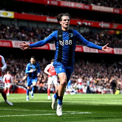 شاهد.. بورنموث يصعق أرسنال ويشعل صراع المنافسة على الدوري الإنجليزي