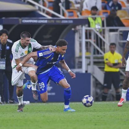 شاهد.. الحظ يعاند الأهلي في الشوط الأول بنهائي دوري أبطال آسيا للنخبة