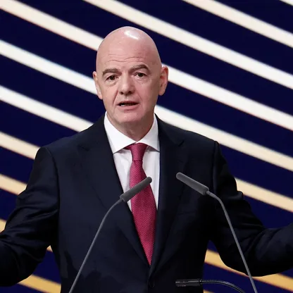 جياني إنفانتينو خلال الكونغرس العادي الخمسين للاتحاد الأوروبي لكرة القدم - 28 يوليو 2026