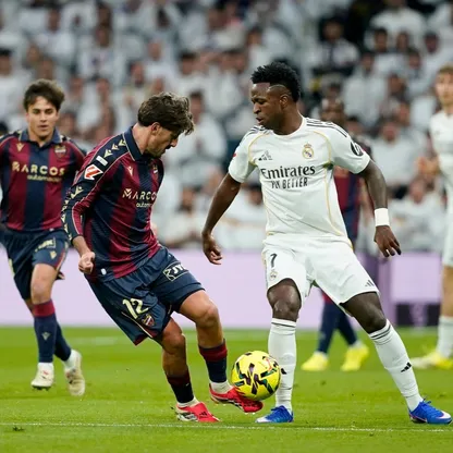 فينيسيوس لاعب ريال مدريد خلال مواجهة ليفانتي - 17 يناير 2026