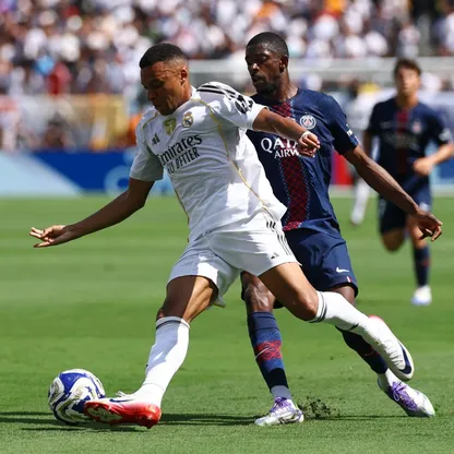 كيليان مبابي وعثمان ديمبيلي من مواجهة ريال مدريد وباريس سان جيرمان بكأس العالم للأندية - 9 يوليو 2025