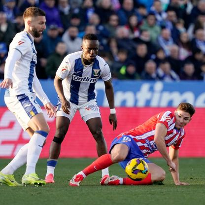 ليغانيس يوقف سلسلة انتصارات أتلتيكو مدريد عند الرقم 15