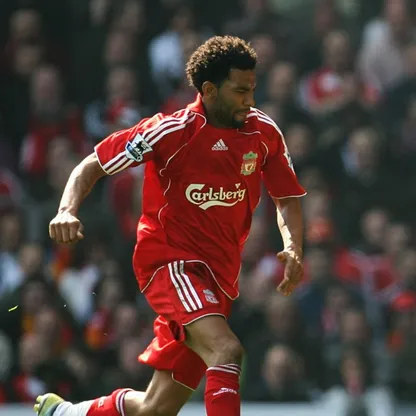لاعب ليفربول جيرمين بينانت خلال مباراة أرسنال في الدوري الإنجليزي الممتاز - 31 مارس 2007