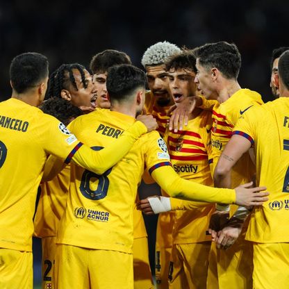 الإنذارات تهدد لاعبي برشلونة بحال التأهل لنصف نهائي الأبطال