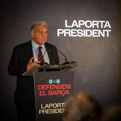 لابورتا: برشلونة يمكنه ضم أي مهاجم دون هوس ومنافسي في الانتخابات كاذب