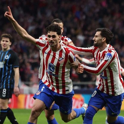 أتلتيكو مدريد يسحق كلوب بروج ويتأهل لثمن نهائي دوري أبطال أوروبا