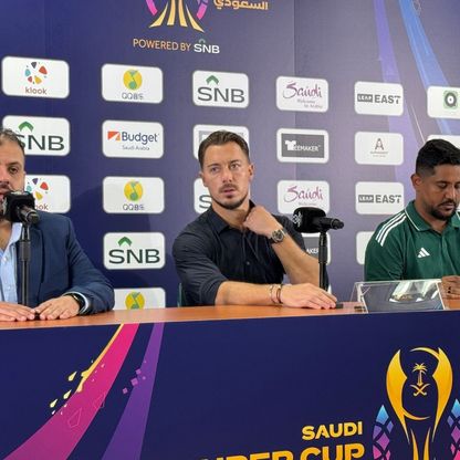 ماتياس يايسله مدرب الأهلي في المؤتمر الصحفي بعد الفوز على القادسية في نصف نهائي كأس السوبر السعودي - 20 أغسطس 2025